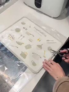 แผ่นรองจาน ดูดซับน้ำได้ดี แห้งไว (มีให้เลือก 3 ขนาด) แผ่นดูดซับน้ำ จาน แผ่นรองอุปกรณ์ชงกาแฟ