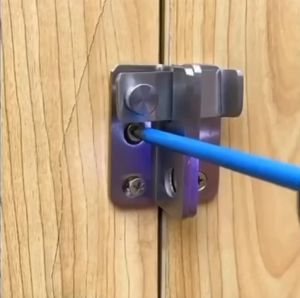 Home Door Latch Lock Safety Stainless Steel Hasp Door Lock for Bathroom Bedroom Door Catch Latch