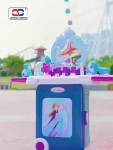 3 in 1 childrens suitcase toy kitchenware makeup toy trolley suitcase set