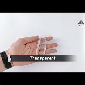 Transparent TPU Car Key Fob Case Cover Keychain For Audi A3 A6 A7 A8 Q7 Q8 e-tron S3 S6 S7 S8 2019-2026 Accessories 2024 2023