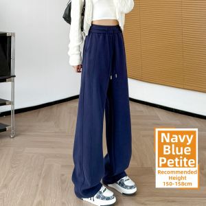Narrow High Waist Culottes Autumn Blue