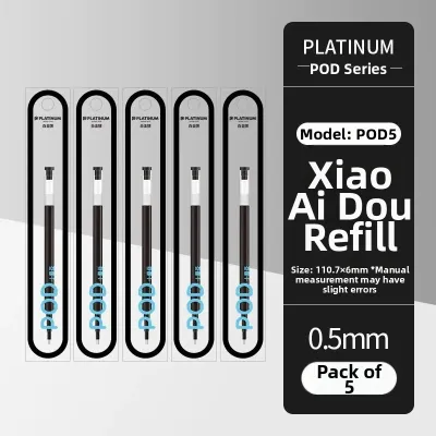 Platinum Platinum Pod Neutral Pen Quick Dry Replaceable Core 0.5mm Needle Type Student Exam Use Black Red Blue Press Pen
