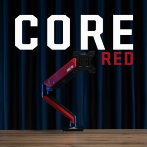 ERGONOZ ขาตั้งจอคอม แขนจับจอ ขาตั้งจอ ขาตั้งจอคอมพิวเตอร์ Monitor Arm รุ่น CORE สีแดง สำหรับหน้าจอ 17 - 32 นิ้ว