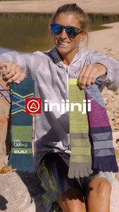 INJINJI ถุงเท้าวิ่งแยกนิ้ว WMN ULTRA RUN NO-SHOW SLATE  รุ่นวิ่งอัลตร้า ซ่อนข้อ (ผู้หญิง)  สีเทา