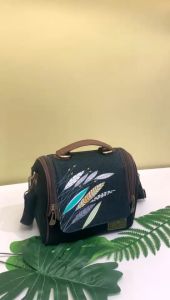 Tas Marawa Frio Etnik Sling Bag Lucu Wanita Remaja Handmade Mute Rajut Canvas Beg Kantor Unik
