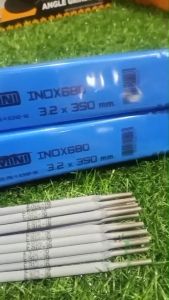 GEMINI ลวดเชื่อมเฟือง INOX 680 3.2 มม. (แบ่งขายเป็นเส้น) ลวดเชื่อมสแตนเลสหุ้มสารประเภทไทเทเนียม