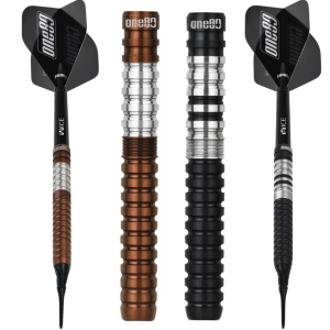 ONE80 SOFT TIP DART - 18G/20G REIGN 2 (RYO NAKAI) 90% Tungsten Signature Dart Set Original Electronic Darts