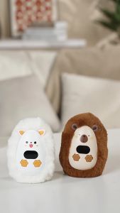 New winter digital display cartoon mini plush hand warmer Portable USB charging cute pet hand warmer