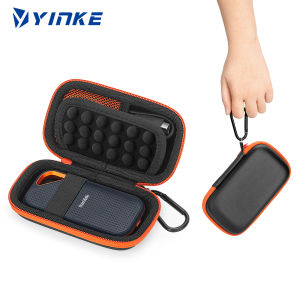 Shockproof Hard EVA Case for SanDisk Extreme Pro/Portable SSD - Cable Storage with Soft Inner Lining Travel Dustproof Cover Bag