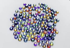 SS16 SS20 Glitter стразы Crystal Hotfix Rhinestones 1440pcs/pack Crystal AB Hot Fix Rhinestone for Apparel Wedding Dress E7021