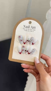 Nail box tự thiết kế cao cấp Set 10 thủ công vẽ Handmade mới nhất Nail By Moon Mẫu A66