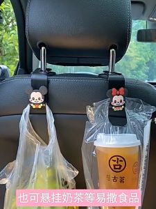 2pcs gantungan tas hook holder tas holder mobil mickey minnie Hook Hanger Holder Headrest Gantungan Kait Barang Mobil