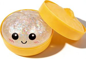 Glitter Dumpling Squishy Box Dumplings Squishy Anxiety Relief Fidget Soft Squeeze Decompression Dough
