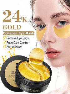 [READY STOCK] 现货秒发 24K Gold Hyaluronic Acid Eye Mask collagen eye mask Remove Dark Eye Circles Collagen Eye Patches Korean Skin care 胶原蛋白眼膜