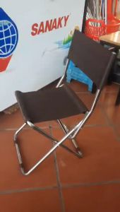 ghế gấp khung inox vải dù dùng cho câu cá du lịch  dã ngoại  quán cafe trà chanh
