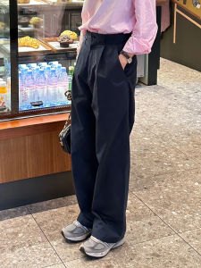 Chic Japanese Style Womens High Waist Wide Leg Pants Spring 2026 Sun Protection Workwear Trousers Pear Shape Slimming