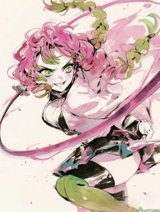 BILIBILI | Characters D-Demon S-Slayer Anime Mosaic Full Round/Square DIY Diamond Painting Canvas Art Wall Decor for Living Room No Frame