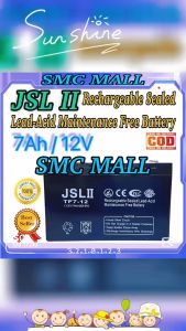 7AH 12V JSL II Regulated Sealed Lead Acid Battery for Medical Devices/UPS/Solar/Toycar Valve Rechargeable VRLA Battery