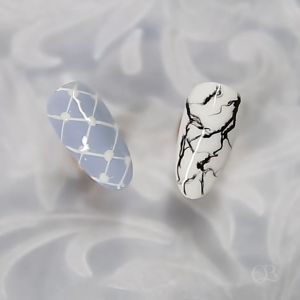 Gel vẽ móng trắng đen Fengshangmi chất mượt đặc vừa phải không lo tràn khóe (cần hơ đèn)