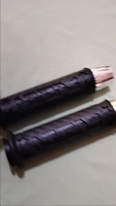 Paket Hemat Handgrip & Sarung Gas Fuzion Hitam Motif Bintang + Jalu Stang Chrome