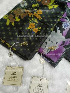 [ Isi 5 ] Paket Hijab Black Series Logo AZ Packing Pouch Azara Premium