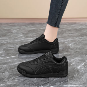 KFC Work Womens Shoes Anti-Slip Soft Bottom Comfortable for Standing Long Hours Black Shoes Small Size 33 34 Kitchen Work