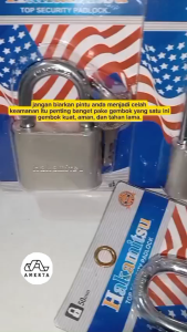 Gembok Leher Pendek 30mm 40mm 50mm 60mm Anti Rust Anti Karat Anti Maling Super Kuat