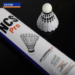 Cầu Lông Nhân Tạo NCS Pro Gói 12 Quả Độ Bền Cao Ổn Định Khi Bay 1 Ống Hàng Chính Hãng Chất Liệu Nylon Đầu Bằng Nút Chai