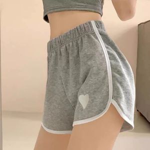 Casual Outer Wear Home Hot Pants Womens Summer Loose Wide-leg Embroidered Love Sports Shorts