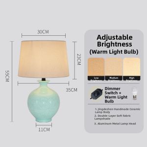 Abotu | Chinese Blue and White Ceramic Table Lamp