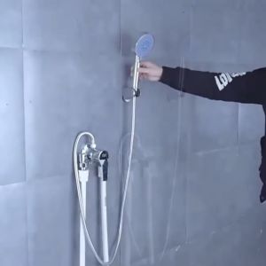 Sincecu Elegant Chrome Wall-Mounted Shower Faucet: Hot & Cold Water Separation Rust-Resistant High-Quality Bathroom Fixture Bathroom Wall-mounted Shower Water Separator Convenient Hot and Cold Water Separating Faucet