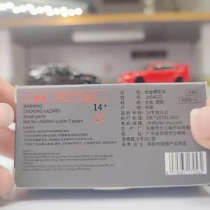 LJMiniature JKM 1:64 Alloy Mitsubishi EVO 5th Generation Shock Sliding Model Car Iron Bottom Rubber Tire Display Ornament