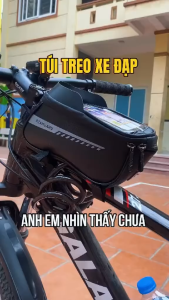 🚲 Muốn lấy chìa khóa hay ví nhỏ khi dừng xe mà không phải lục balo? Túi khung xe đạp RZAHUAHU bố trí khoang khóa kéo ngay dưới ngăn điện thoại trong suốt thích hợp mang các vật dụng vừa túi.  ✨ ƯU ĐIỂM NỔI BẬT • Hai đầu kéo hiện rõ trên khoang túi. • Ng
