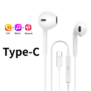 TypeC Wired Headphone For Mobile Phone Redmi Xiaomi 17 15 14 13 12 3.5MM Earphone For Huawei Samsung VIVO OPPO Earbuds Laptop