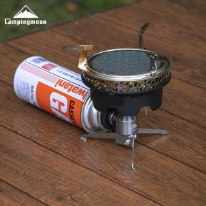 CPAMINGMOON Z23 Series Camping Stove Three Leg Adapter Gas Lamp Stand Split Extension Tube Rocket Stove Support