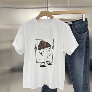 American Style Heavyweight Short Sleeve T-Shirt Mens Summer New Pure Cotton Loose Versatile Half Sleeve Clothes INS Body T-Shirt