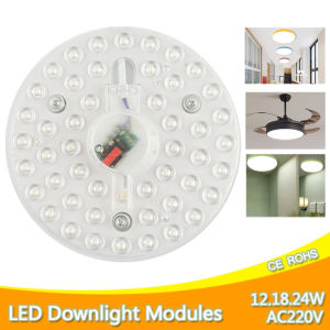 12/18/24/36W 220V LED Round Panel Light Module Home Indoor Wall Spotlight Energy Saving Ceiling Lamp