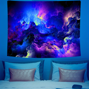 VIKAMA Dreamy Gradient Cloud Sea Tapestry Starry Sky Room Headboard Backdrop Instagram-Style Living Room Art Room Decor