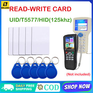Boland 10PCS RFID 125KHz T5577 Card Read Writer 13.56MHz UID Copy NFC Programmer การ์ดเขียนซ้ำได้