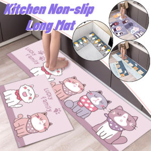 Kitchen Non-Slip Floor mat Cartoon Pattern Living Room Bedroom Hallway Long Area Rug  Home Decor