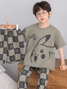 SHAPRA | Summer Light Cotton Cartoon Pikachu Childrens Pajamas