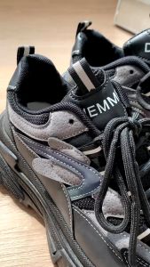 ARVUS Axela Sneakers Shoes - Sepatu Fashion wanita trendy gaya sporty Korea platform tinggi kets santai minimalis Black hitam cocok untuk sekolah kampus hangout jalan ringan empuk nyaman kualitas impor premium