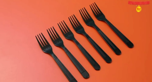 100 Pcs Disposable Spoon And Fork Independently Package Thick Plastic Fork And Spoon Out Food Packs Sealed Clear Spoon And Fork Set