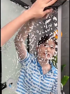 Kain Lap Cermin Black Glass Cloth  Microfiber Wipe Window Wipe Towel  Household Cleaning Cloth Streak-Free Lint-Free