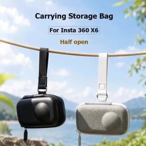 Hộp Đựng Mini Cho Camera Hành Động Insta360 X6 Chống Xước Di Động Kiểu Hộp Nửa Mở Chất Liệu EVA Chống Nước Phụ Kiện