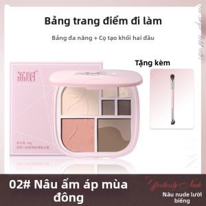 lishu | Bảng Trang Điểm Đa Năng 8 Màu Highlight và Contour