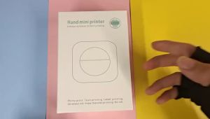 C9 Cute Cat Ears Small Home Portable Thermal Printer Mini Wireless Bluetooth 203dpi Photo Sticker Memo USB Charging