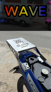 แร็คหลังแต่ง WAVE110i LED ปี 2021-2025 ผลิตจากเหล็กหนา งานเลเซอร์เนี๊ยบ แข็งแรง ติดตั้งง่าย รองรับกล่องท้าย อุปกรณ์ติดตั้งบนมอเตอร์ไซค์ เวฟ110 มี2 แบบ 2สี 2ดีไซน์ เอาใจลูกค้า สุดๆ แต่งรถซิ่ง ไรเดอร์ รองรับได้หมด สินค้าช่างไทย