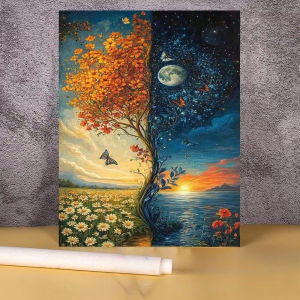 Jigsaw Puzzle for Adults 500/1000/1200/2000PCS Tree House Scenery Paper Puzzle Home Wall Decoration Gift Idea