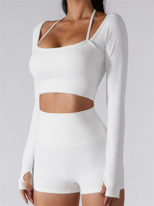QIJINXIANGMEI | Quick-Drying Padded Fitness Yoga Top